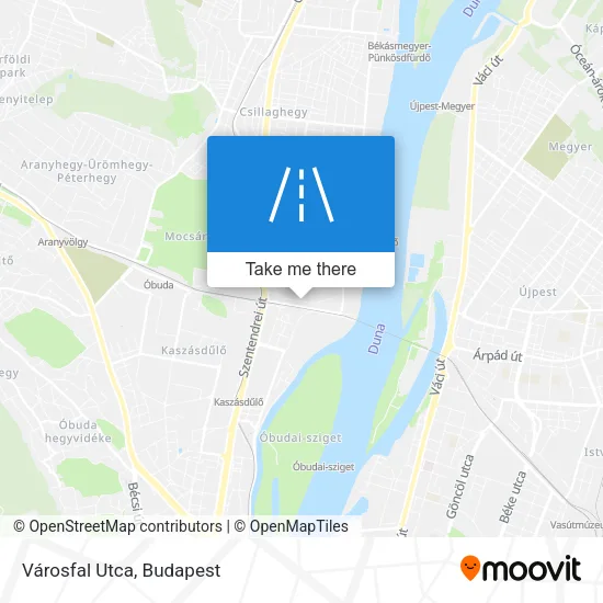 Városfal Utca map