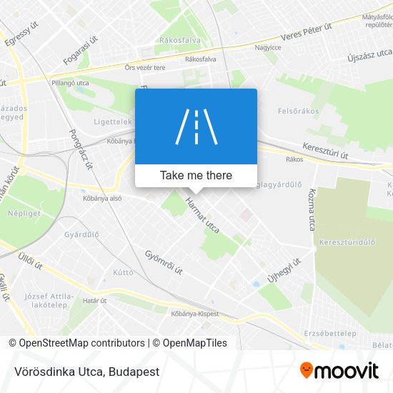 Vörösdinka Utca map