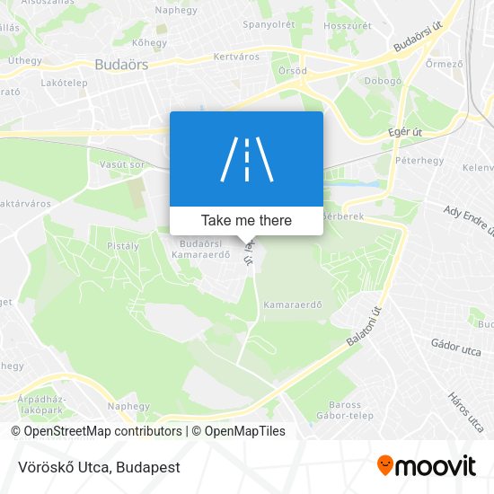 Vöröskő Utca map