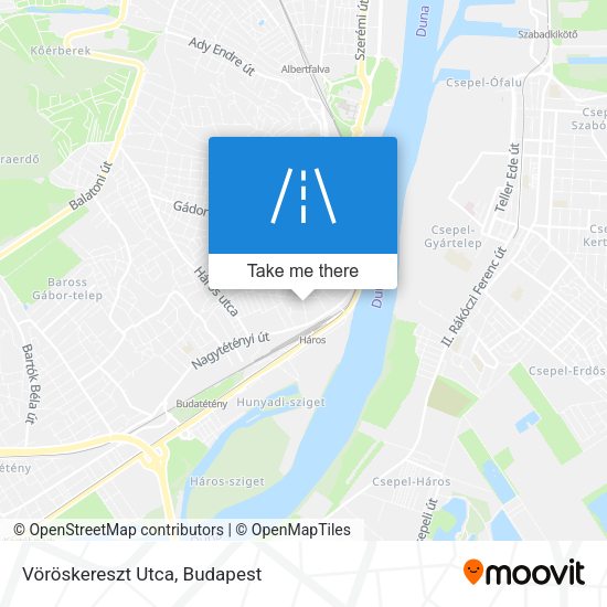 Vöröskereszt Utca map