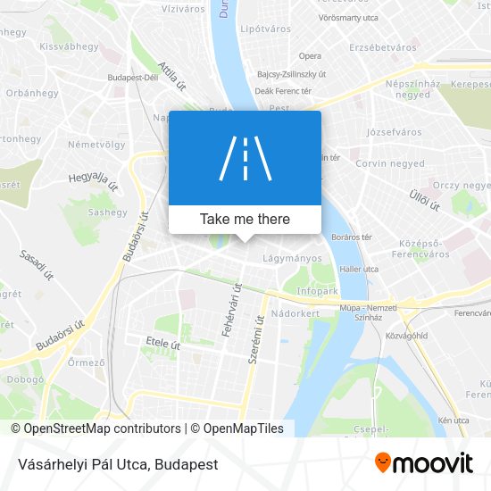 Vásárhelyi Pál Utca map