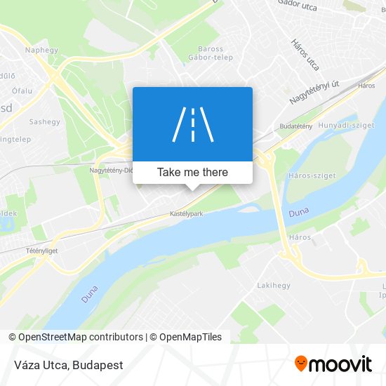 Váza Utca map