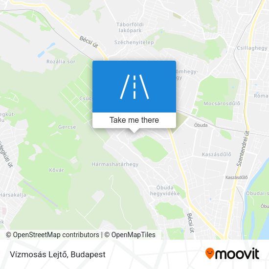 Vízmosás Lejtő map