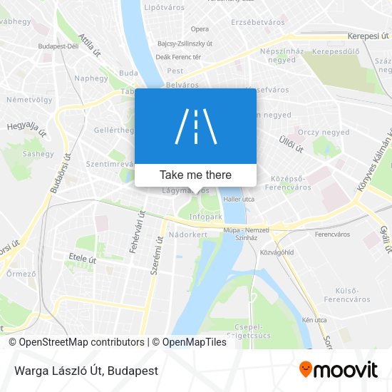 Warga László Út map