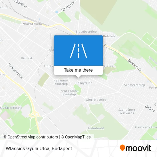 Wlassics Gyula Utca map