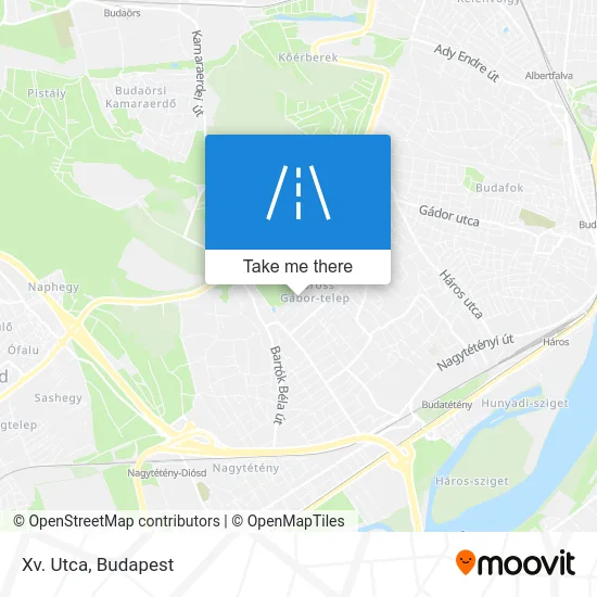 Xv. Utca map