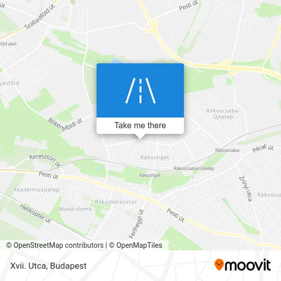 Xvii. Utca map