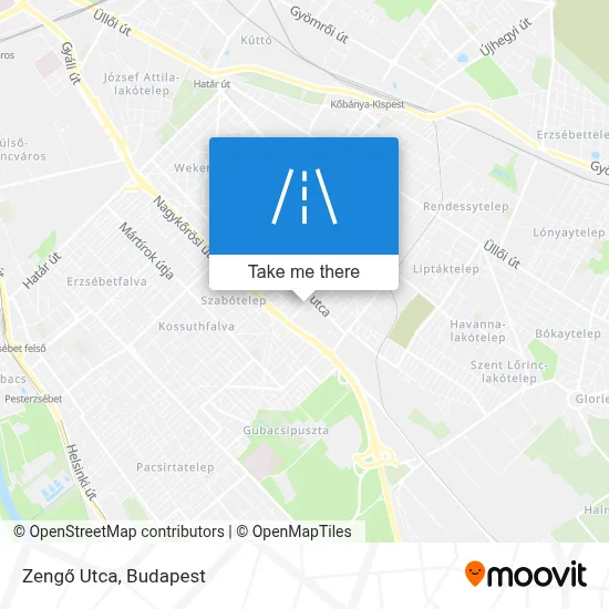 Zengő Utca map