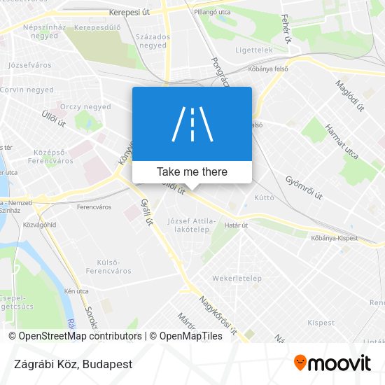 Zágrábi Köz map