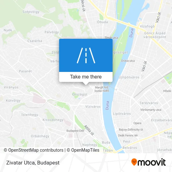 Zivatar Utca map