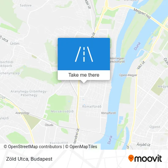 Zöld Utca map