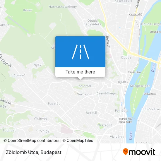 Zöldlomb Utca map