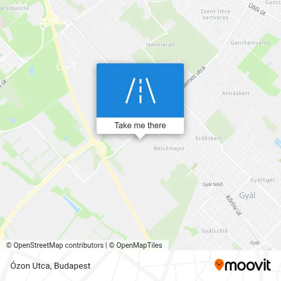Ózon Utca map