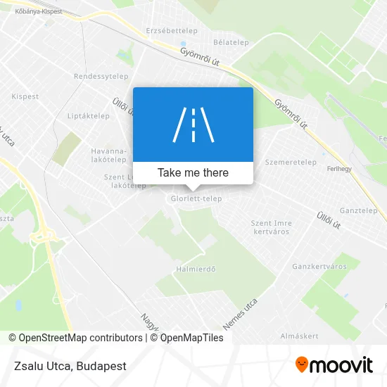 Zsalu Utca map