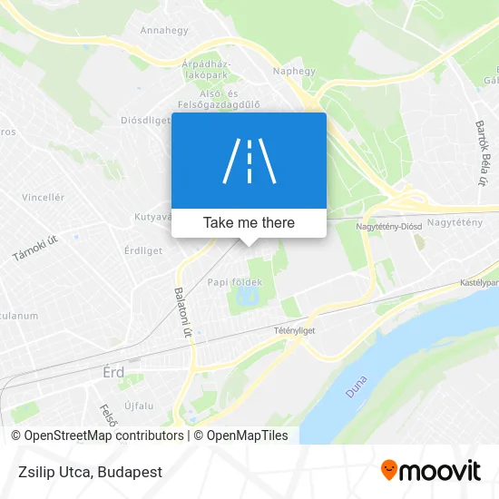 Zsilip Utca map