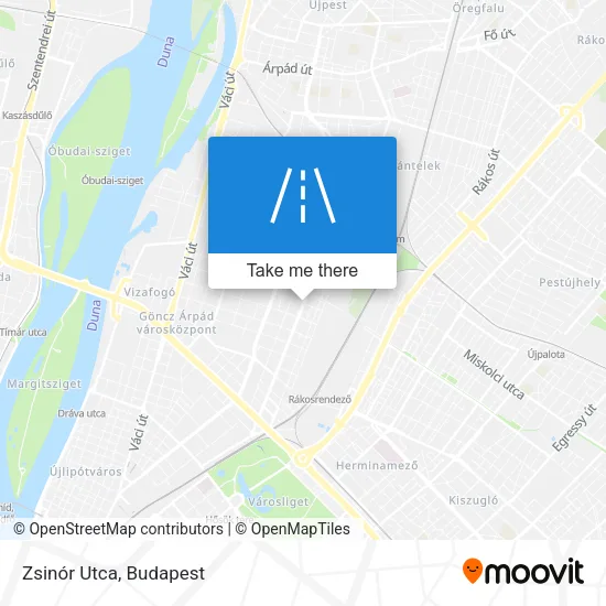 Zsinór Utca map