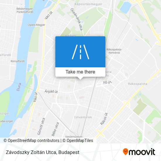 Závodszky Zoltán Utca map