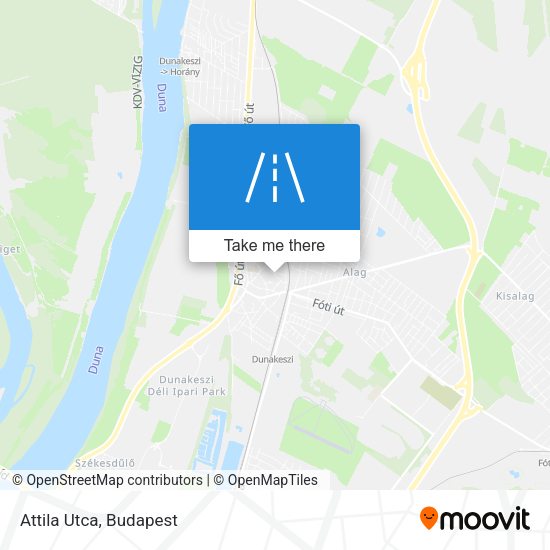Attila Utca map