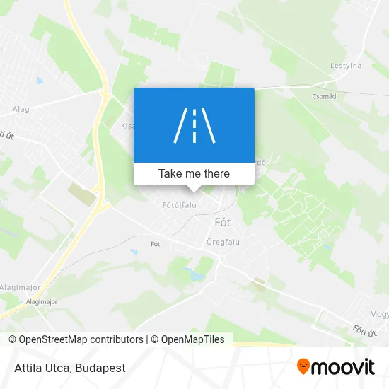 Attila Utca map