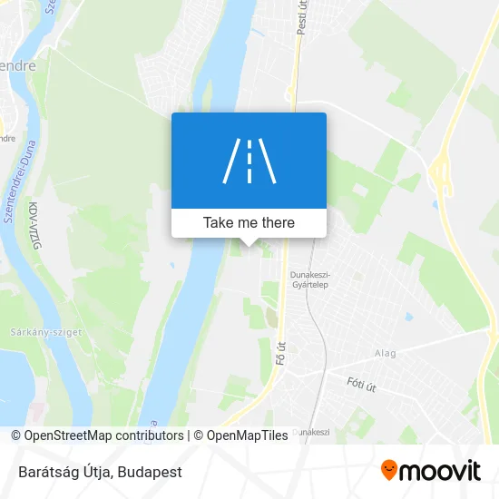 Barátság Útja map