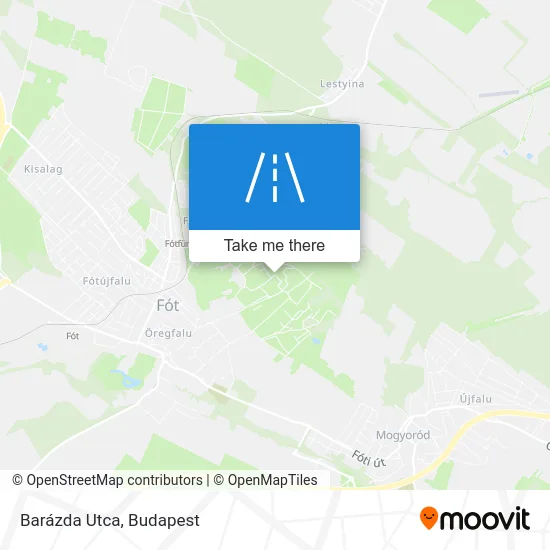 Barázda Utca map
