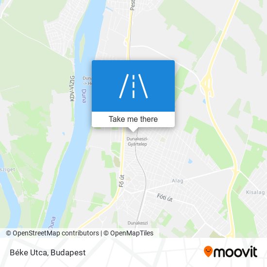 Béke Utca map