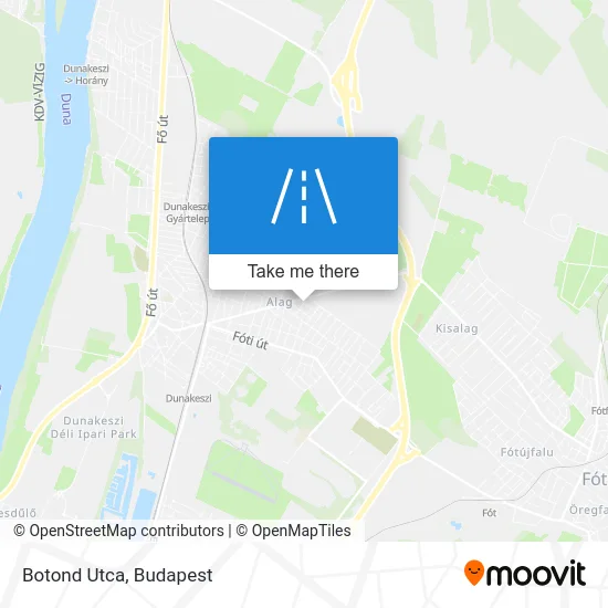 Botond Utca map