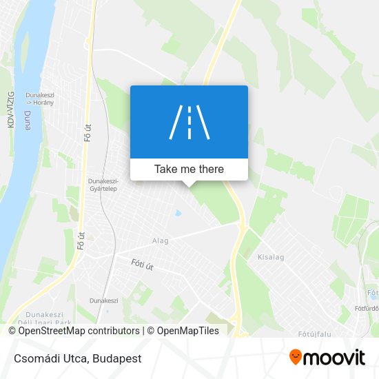 Csomádi Utca map