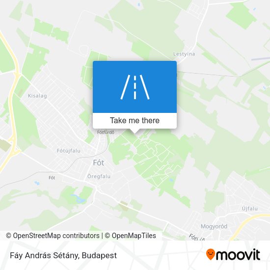 Fáy András Sétány map