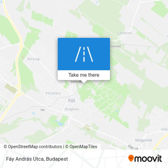 Fáy András Utca map