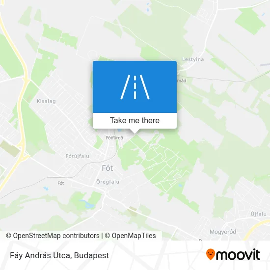Fáy András Utca map
