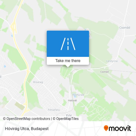 Hóvirág Utca map