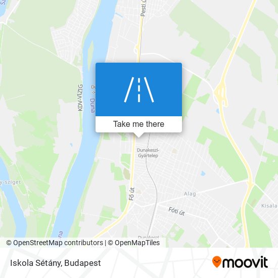 Iskola Sétány map