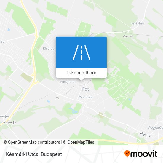 Késmárki Utca map