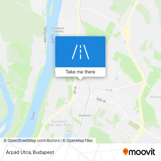 Árpád Utca map