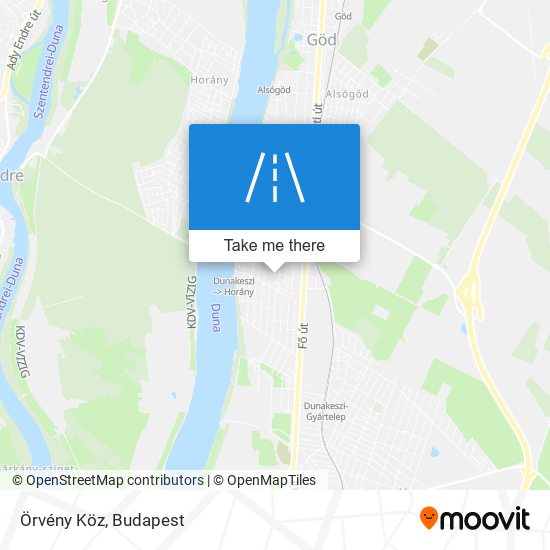 Örvény Köz map