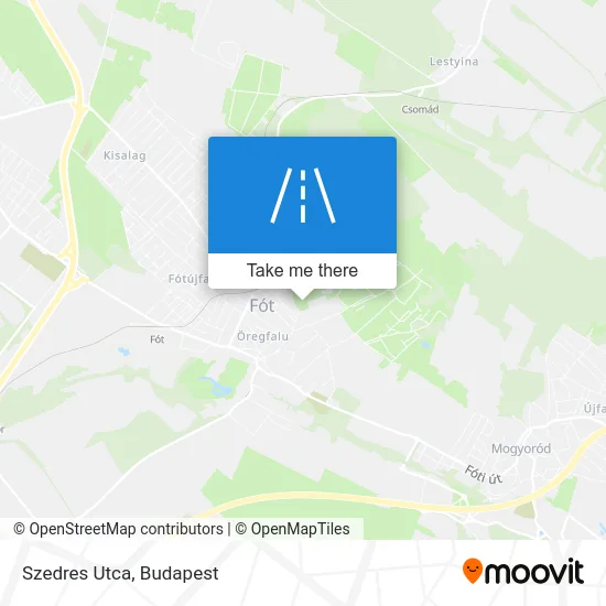 Szedres Utca map