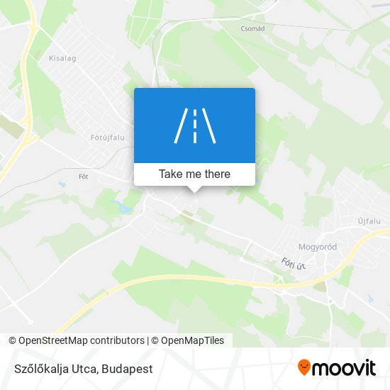 Szőlőkalja Utca map