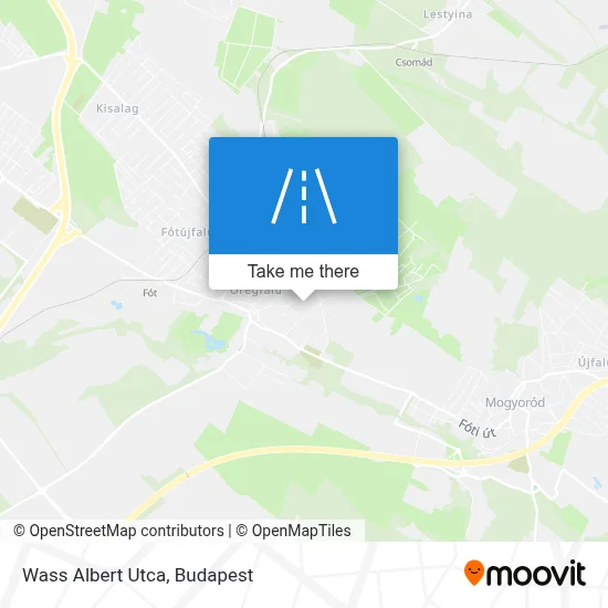 Wass Albert Utca map
