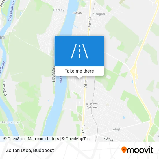 Zoltán Utca map