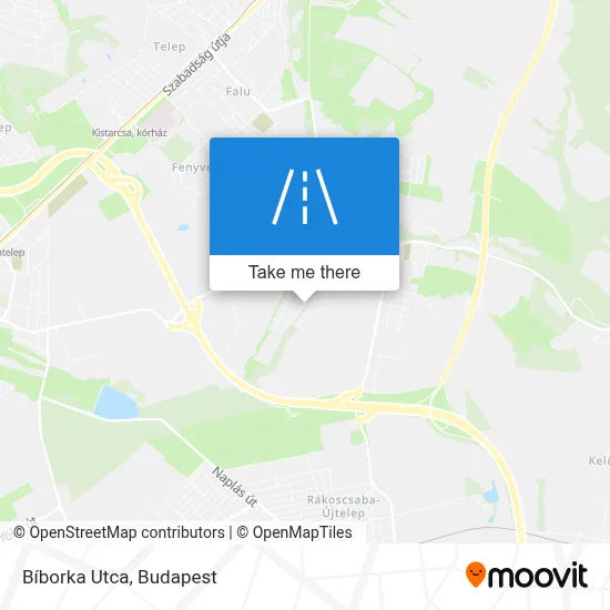 Bíborka Utca map