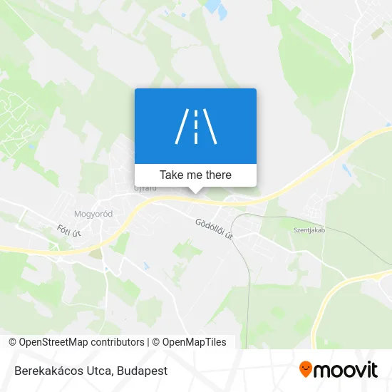 Berekakácos Utca map