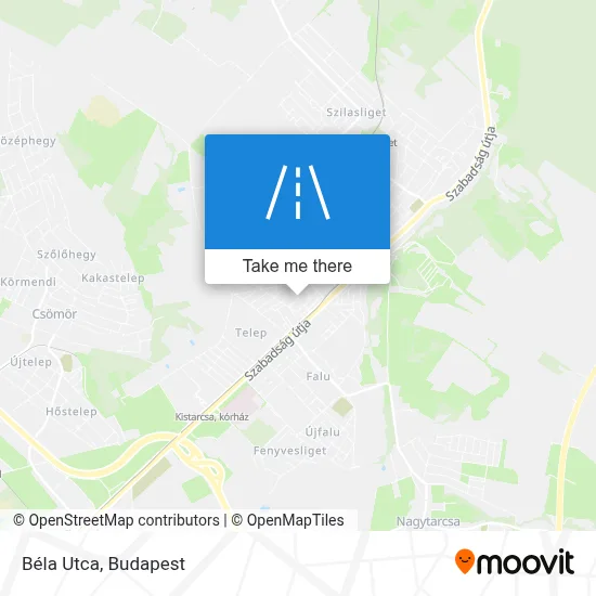 Béla Utca map