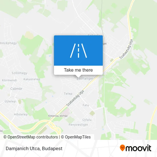 Damjanich Utca map
