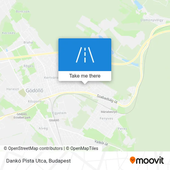 Dankó Pista Utca map