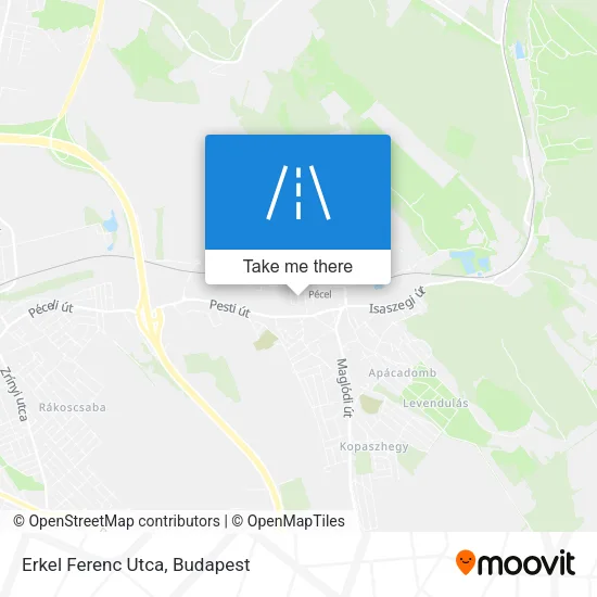 Erkel Ferenc Utca map