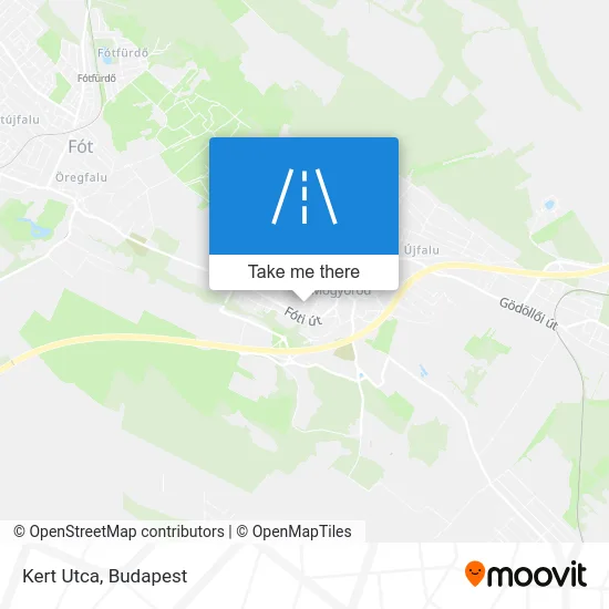 Kert Utca map
