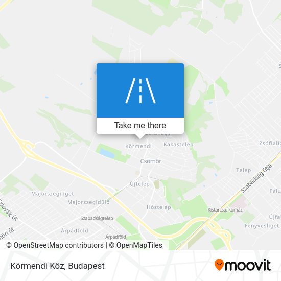 Körmendi Köz map