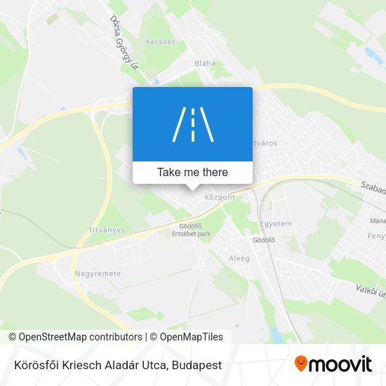 Körösfői Kriesch Aladár Utca map