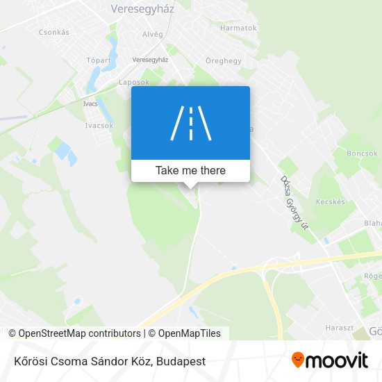 Kőrösi Csoma Sándor Köz map
